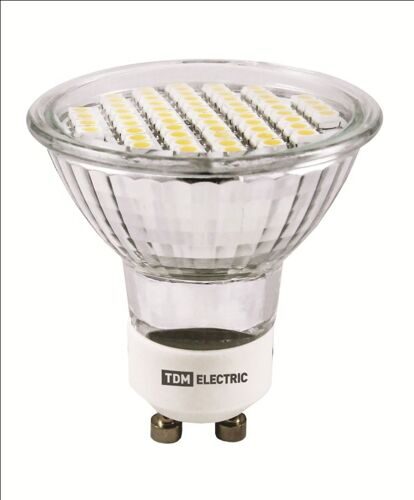 Лампа светодиодная PAR16-3 Вт-220 В -4000 К–GU 10 SMD TDM